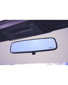 BLUE WIDE REAR VIEW MIRROR 
